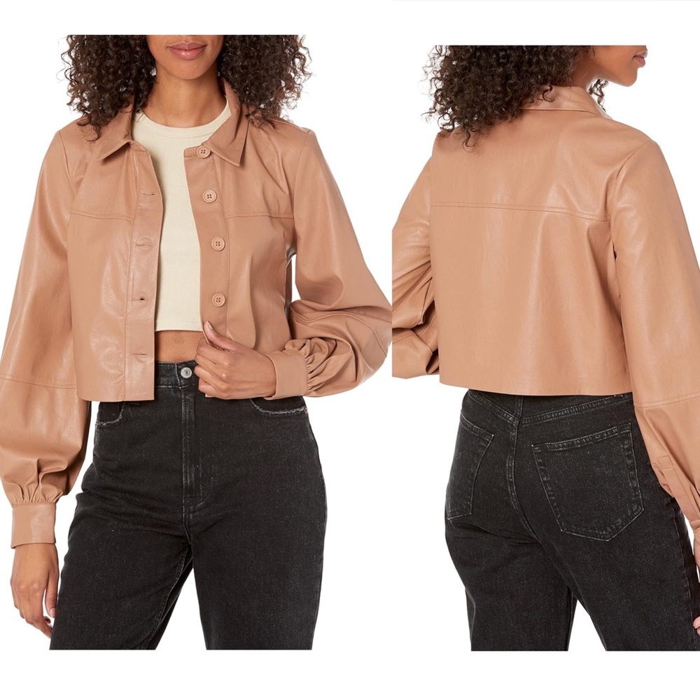 N:Philanthropy Faux Leather Aurora Jacket in Ginger Medium